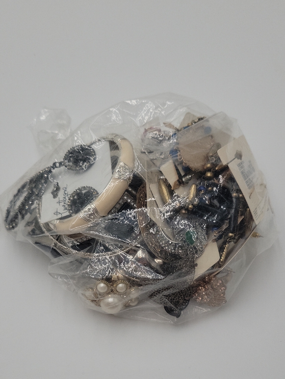 Assorted Fashion Jewelry Lot with Pearl and Navy Accents